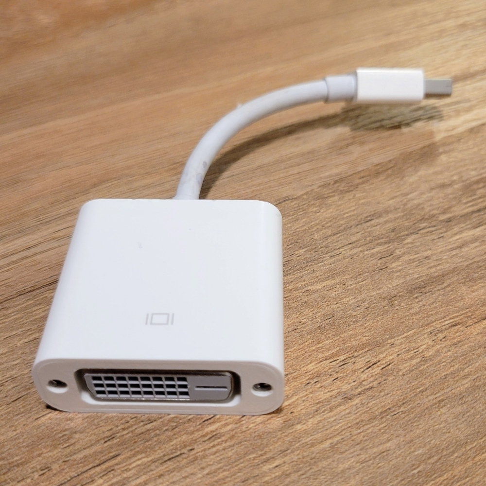 Apple Mini DisplayPort to DVI Adapter Thunderbolt 2 MB570LL A1305 Original White